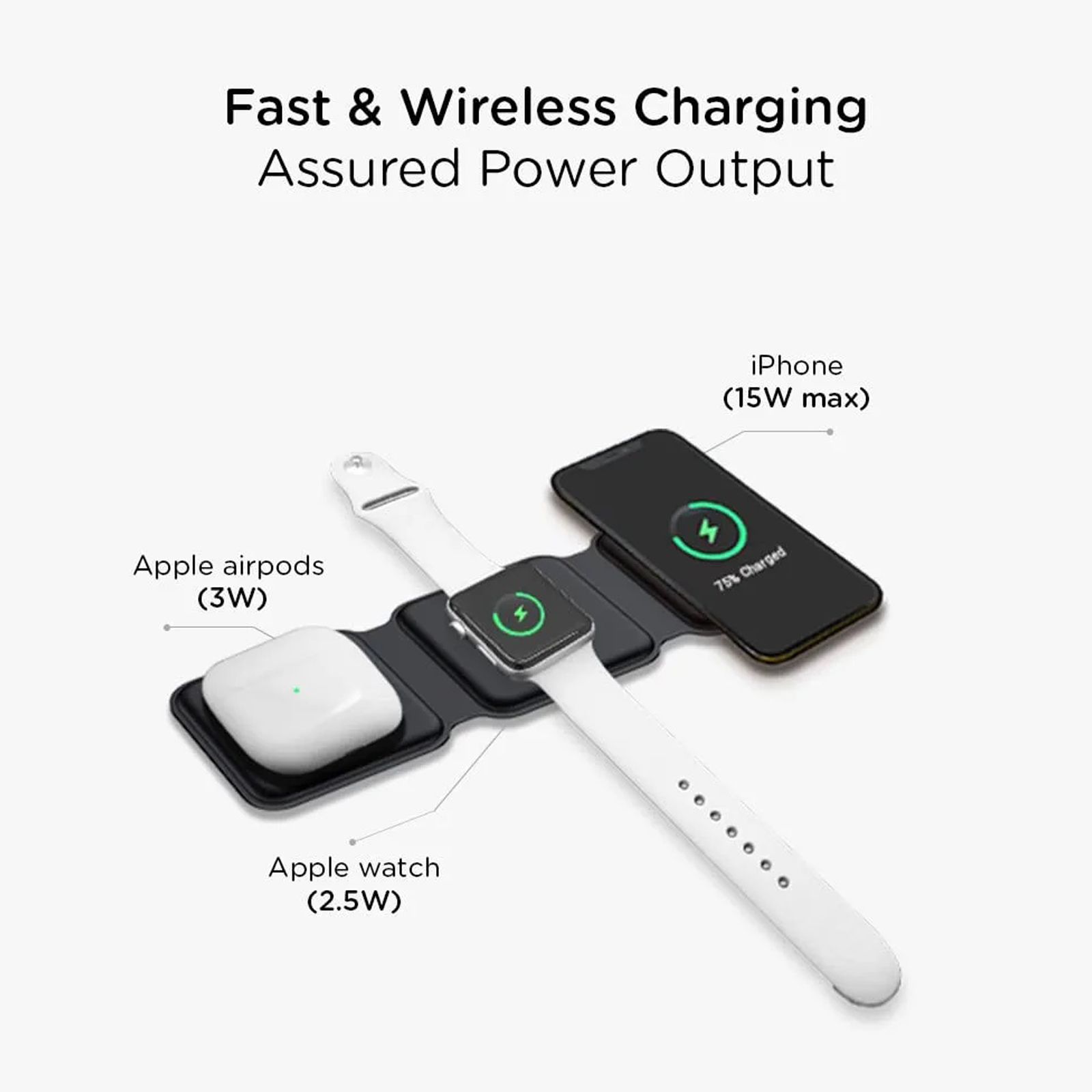 Buy Qubo MagZap Z3 15W 3-in-1 Wireless Charger for iPhone 11, X